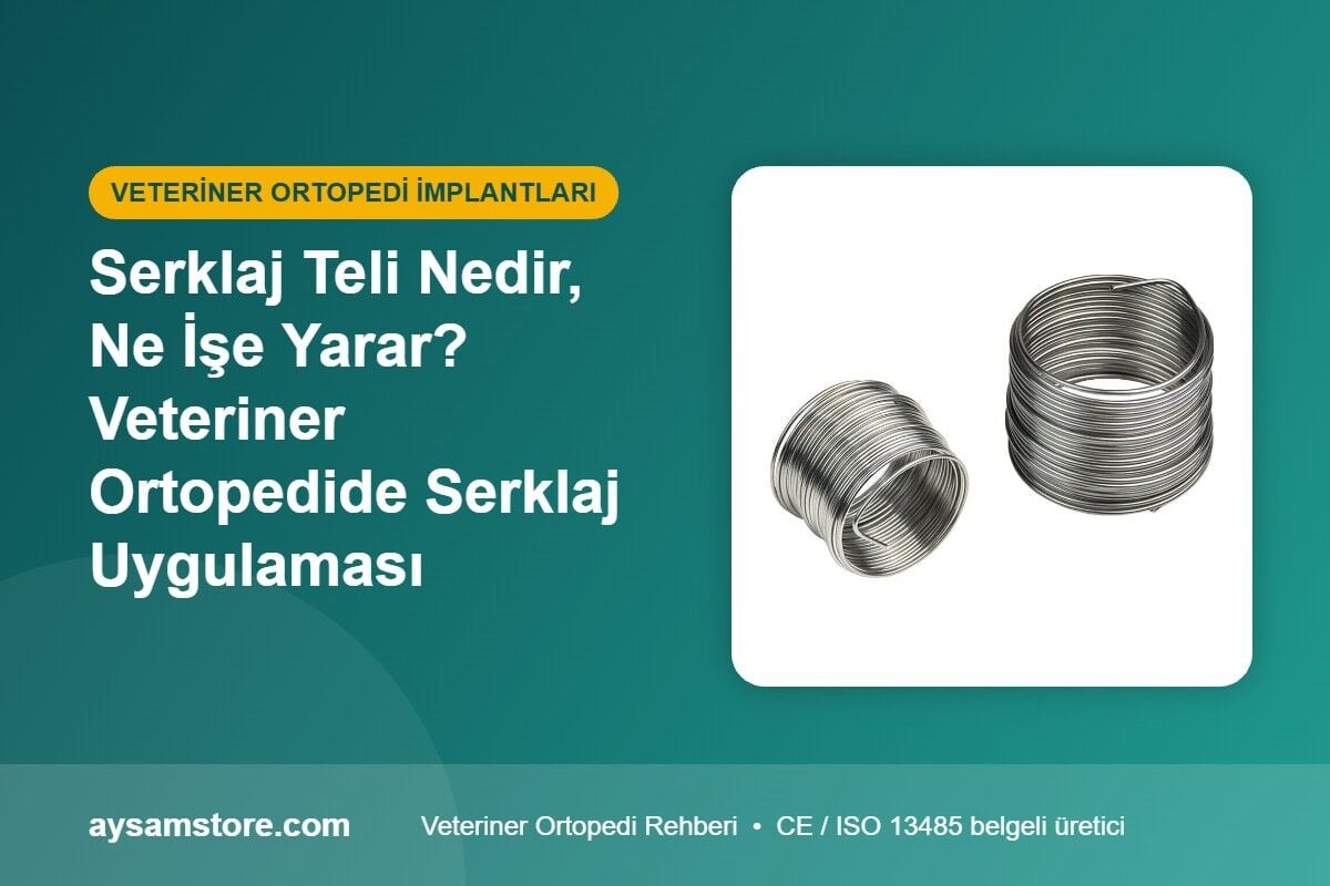 Serklaj Teli Nedir, Ne İşe Yarar? Veteriner Ortopedide Serklaj Uygulaması