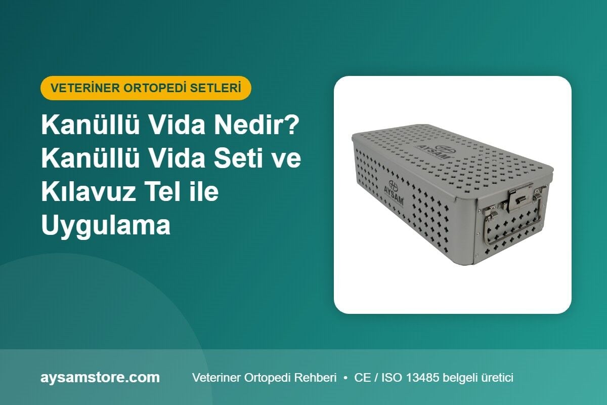 Kanüllü Vida Nedir? Kanüllü Vida Seti ve Kılavuz Tel ile Uygulama