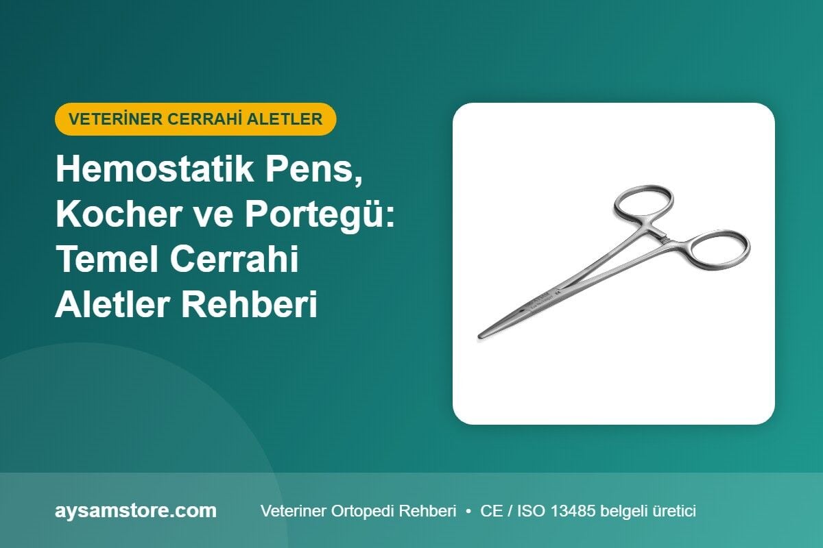 Hemostatik Pens, Kocher ve Portegü: Temel Cerrahi Aletler Rehberi