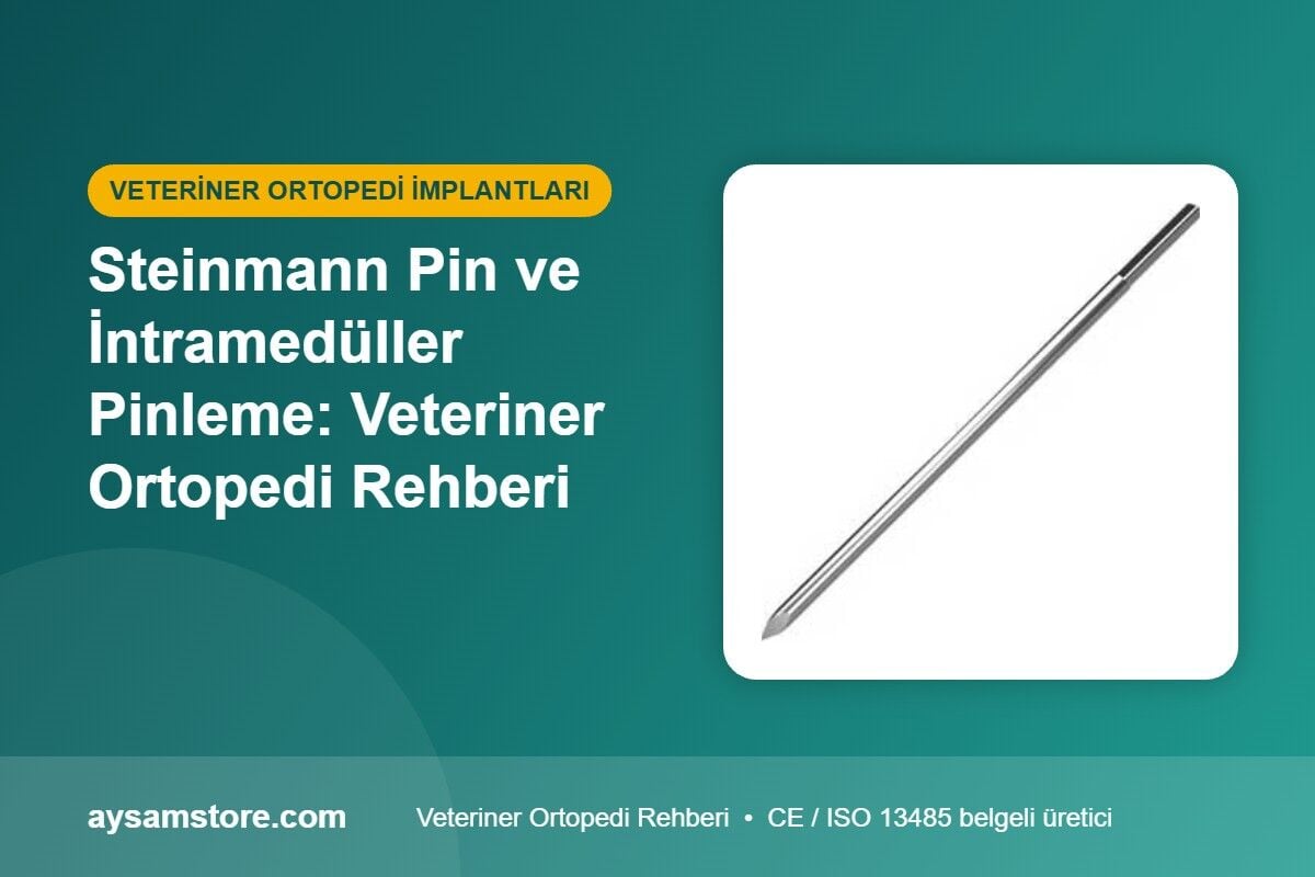 Steinmann Pin ve İntramedüller Pinleme: Veteriner Ortopedi Rehberi