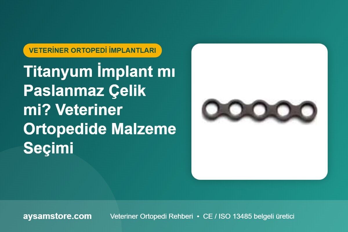 Titanyum İmplant mı Paslanmaz Çelik mi? Veteriner Ortopedide Malzeme Seçimi