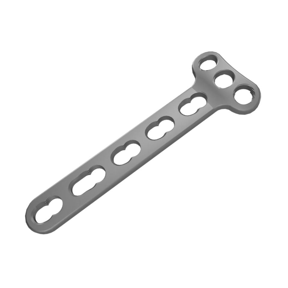 Kilitli Kompresyon Titanyum T-Plak 3,5 mm