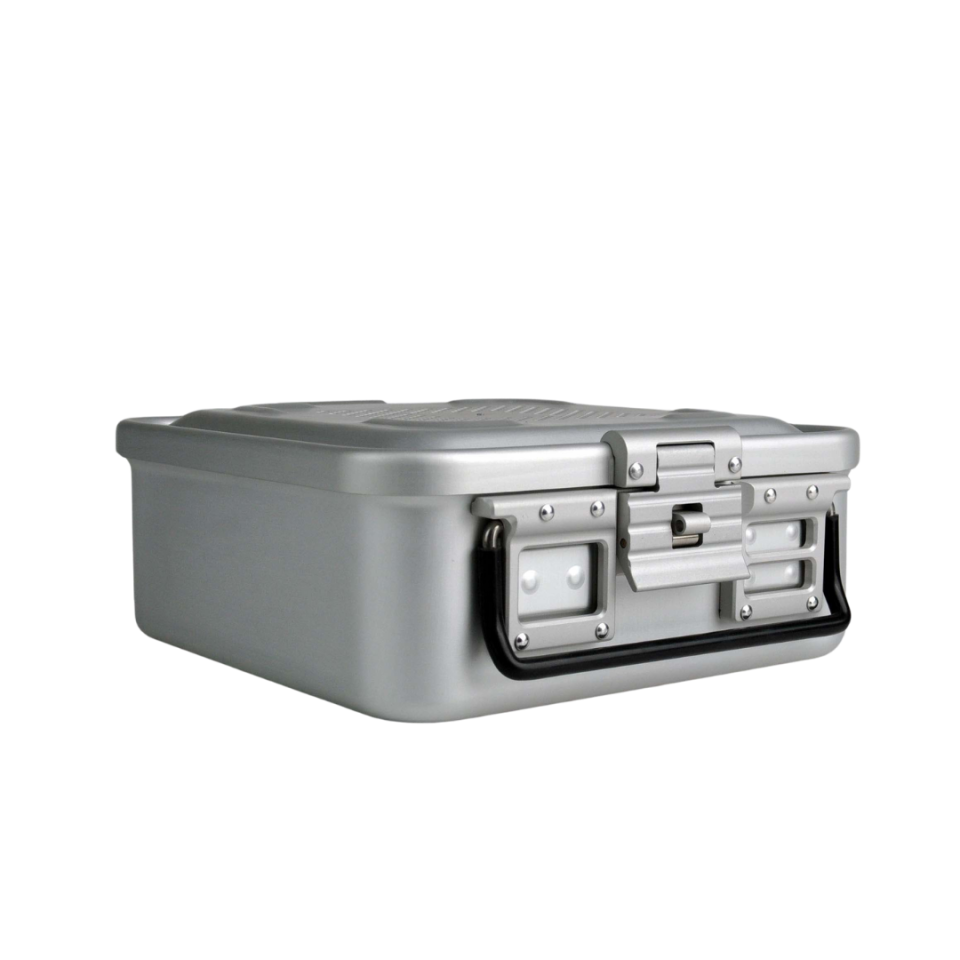 Yarım Boy Sterilizasyon Konteyner 285X280X150 - Mavi