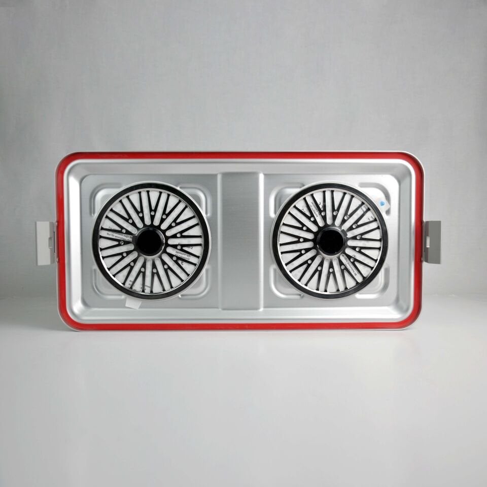 Tam boy Sterilizasyon Konteyner Gri - 580X280X100