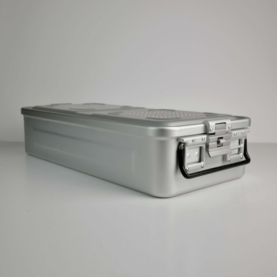 Tam boy Sterilizasyon Konteyner Gri - 580X280X135