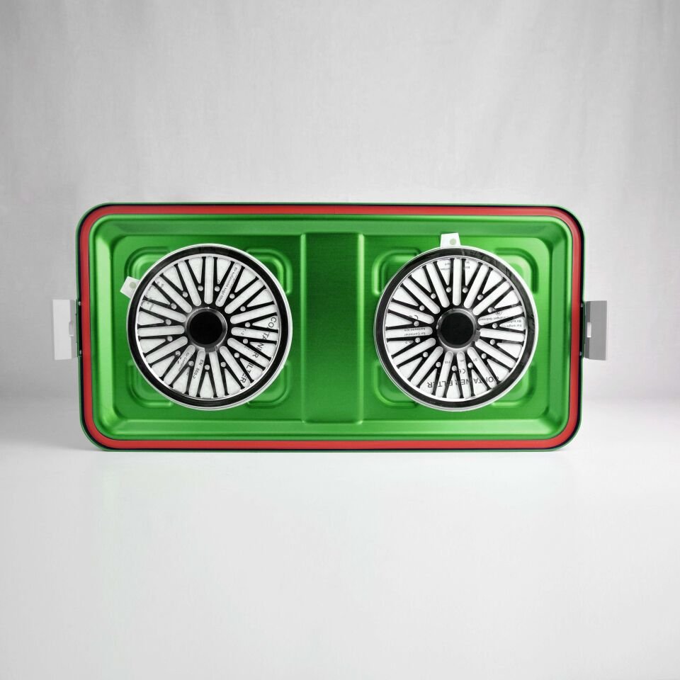 Tam boy Sterilizasyon Konteyner Yeşil - 580X280X135