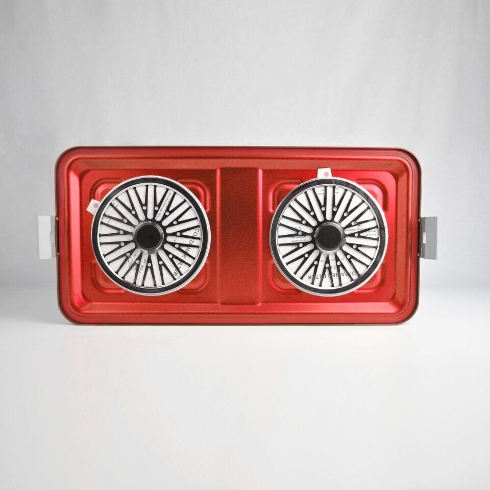 Tam boy Sterilizasyon Konteyner Kırmızı - 580X280X150