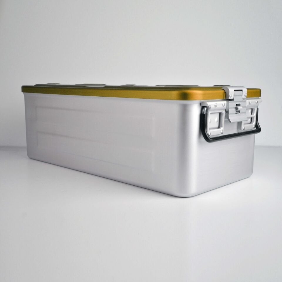 Tam boy Sterilizasyon Konteyner Sarı - 580x280x200 mm