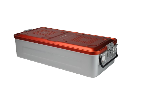 Tam boy Sterilizasyon Konteyner Kırmızı - 580X280X260