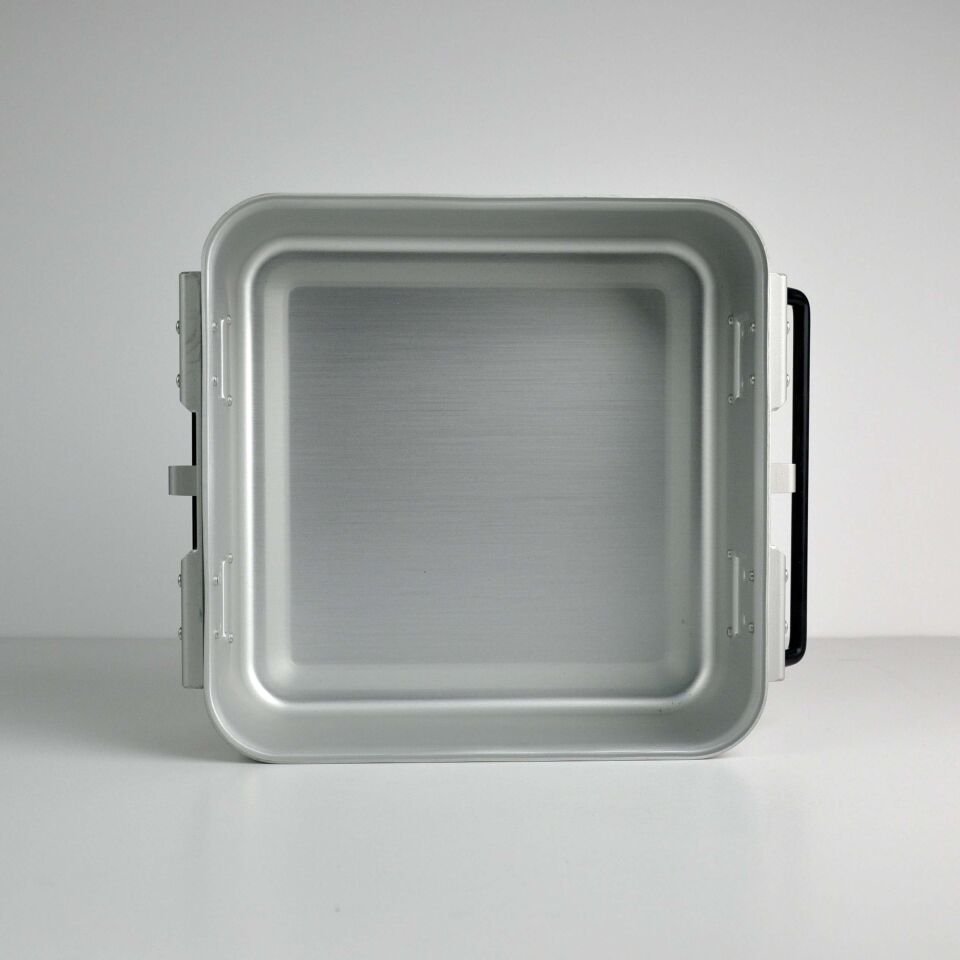 Yarım Boy Sterilizasyon Konteyner 285X280X150 - Gri