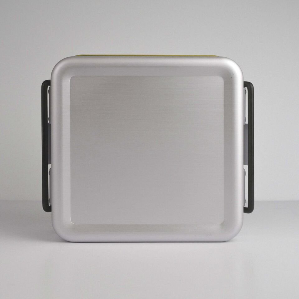Yarım Boy Sterilizasyon Konteyner 285X280X100 - Sarı