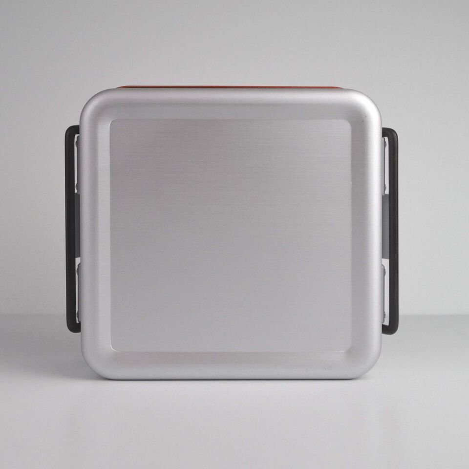 Yarım Boy Sterilizasyon Konteyner 285X280X100 - Kırmızı