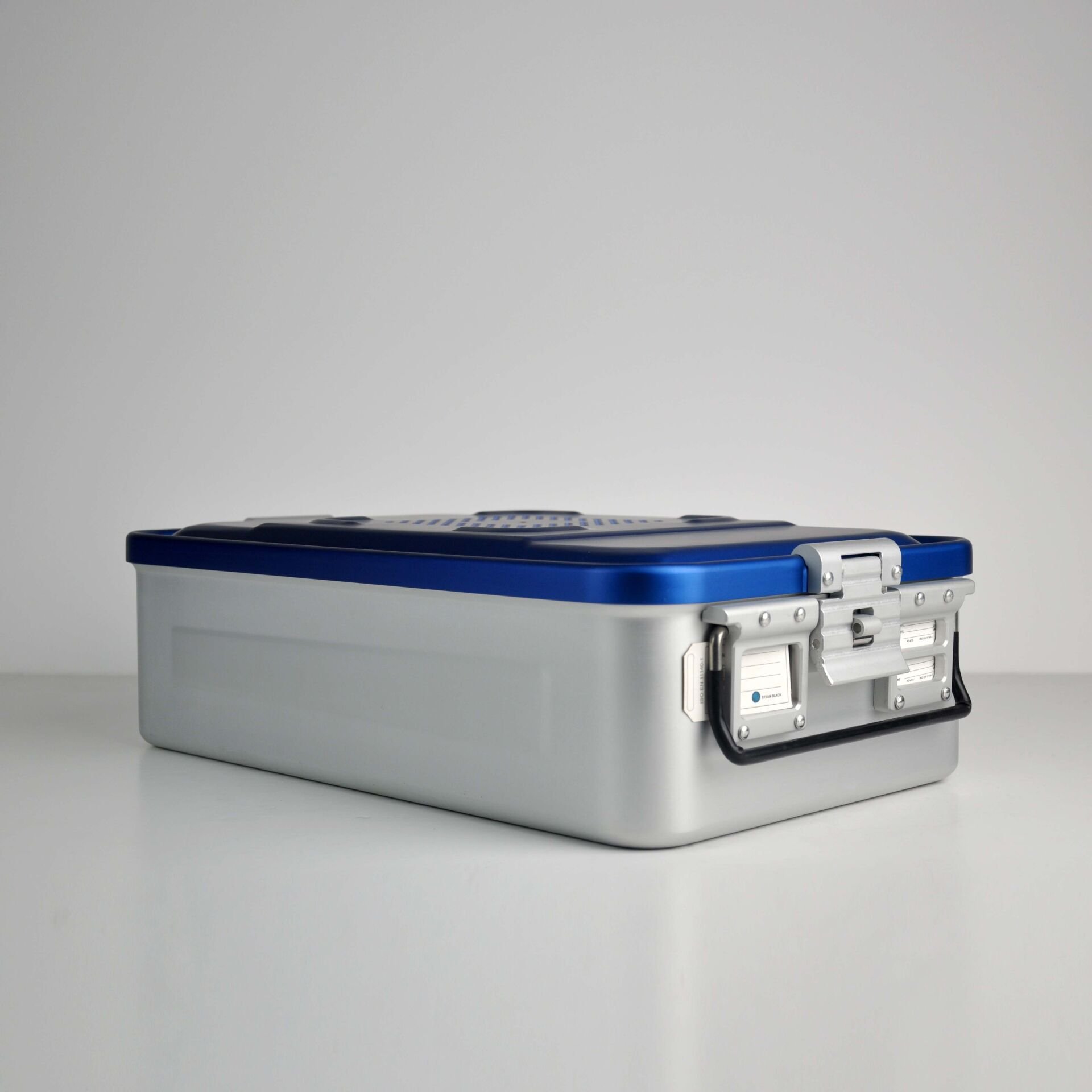 Orta Boy Sterilizasyon Konteyner Mavi - 465X280X135