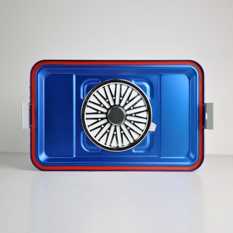 Orta Boy Sterilizasyon Konteyner Mavi - 465X280X135