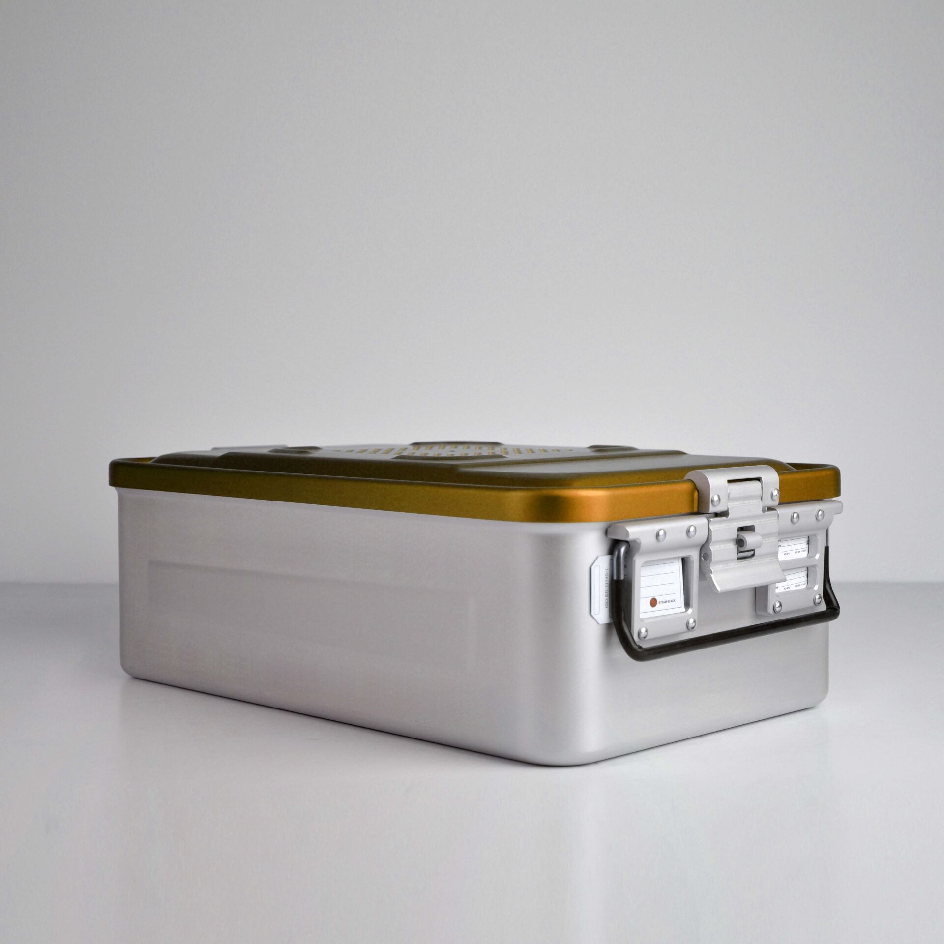 Orta Boy Sterilizasyon Konteyner Sarı - 465X280X150