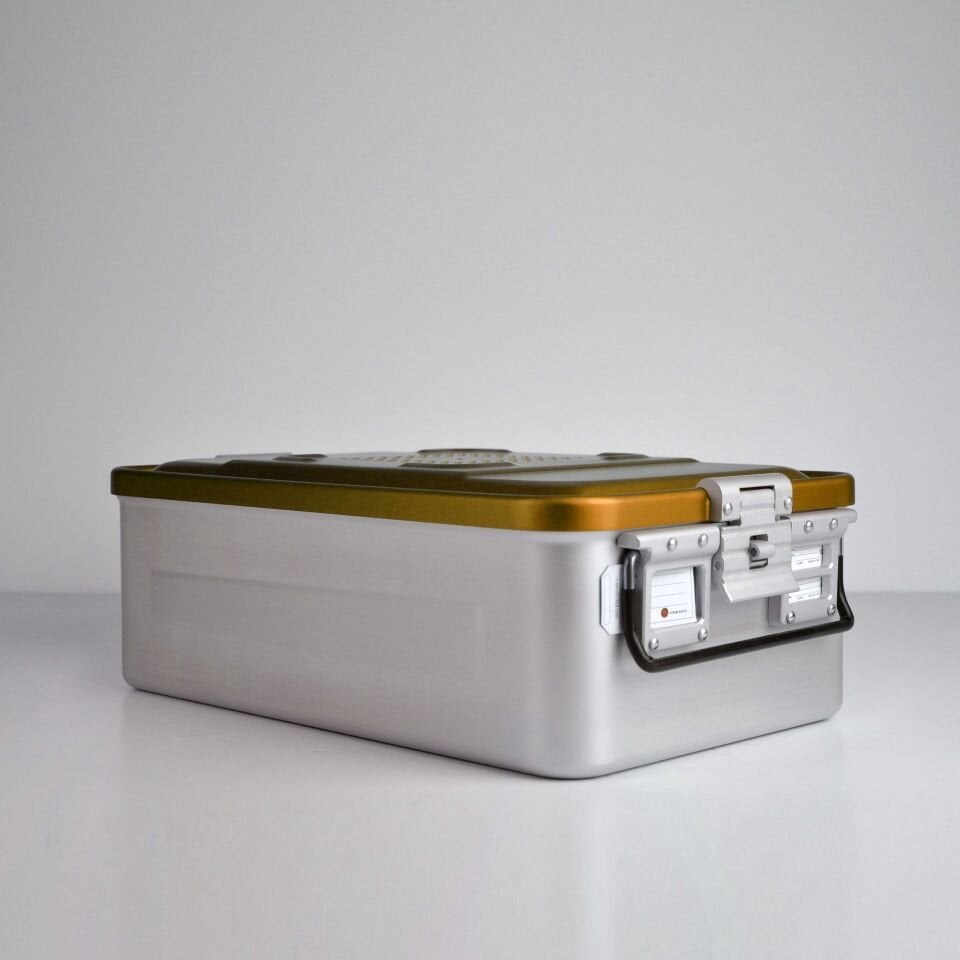 Orta Boy Sterilizasyon Konteyner Sarı - 465X280X150