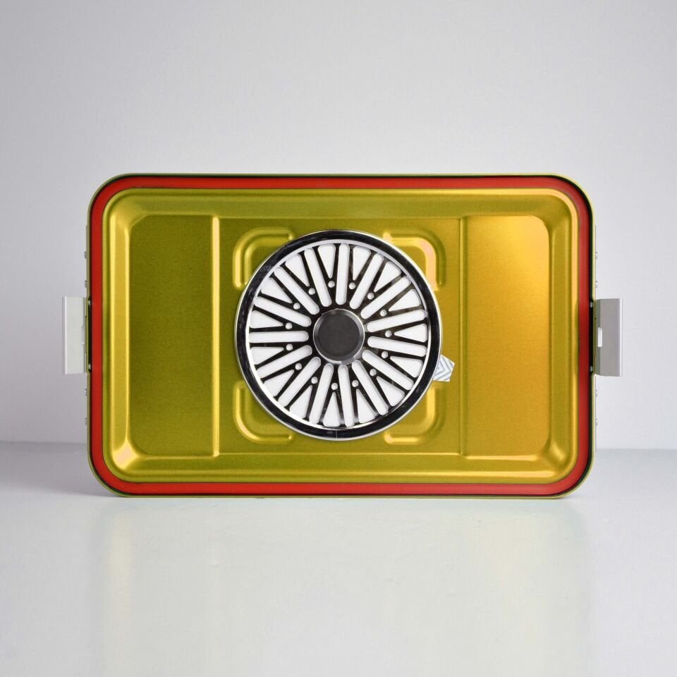 Orta Boy Sterilizasyon Konteyner Sarı - 465X280X150