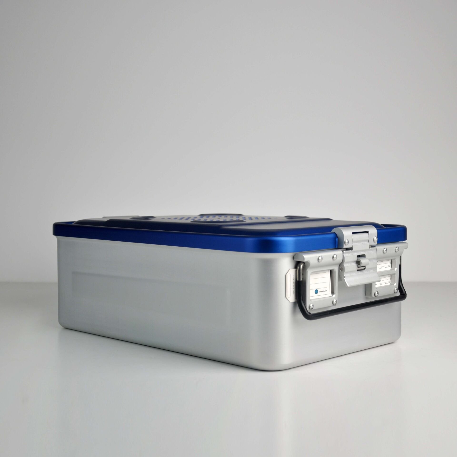 Orta Boy Sterilizasyon Konteyner Mavi - 465X280X150