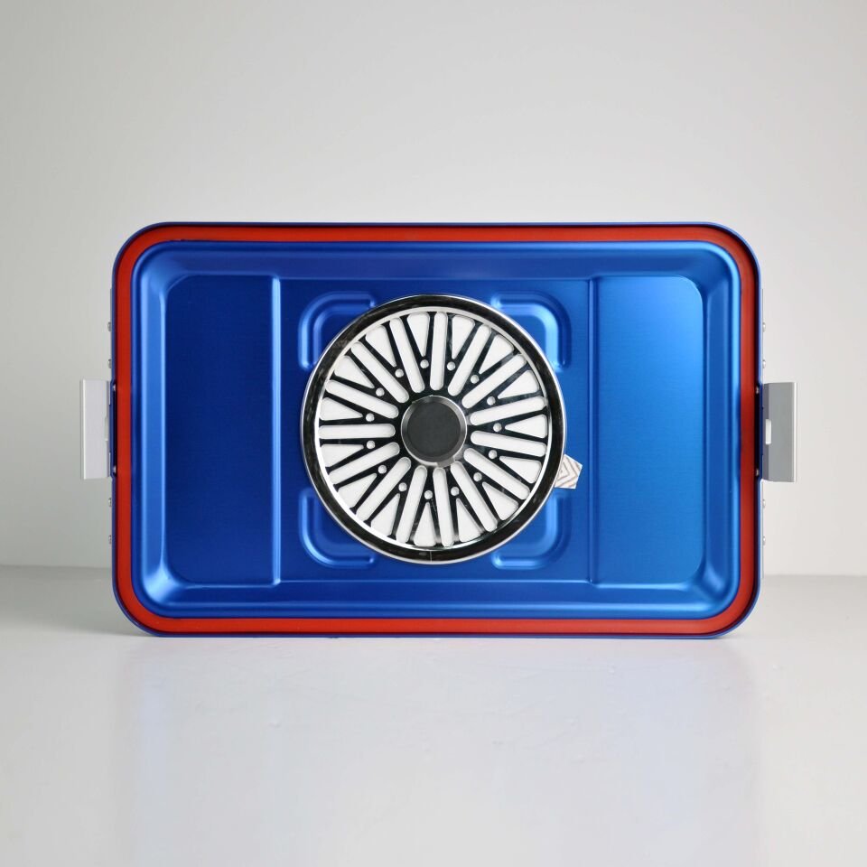 Orta Boy Sterilizasyon Konteyner Mavi - 465X280X150