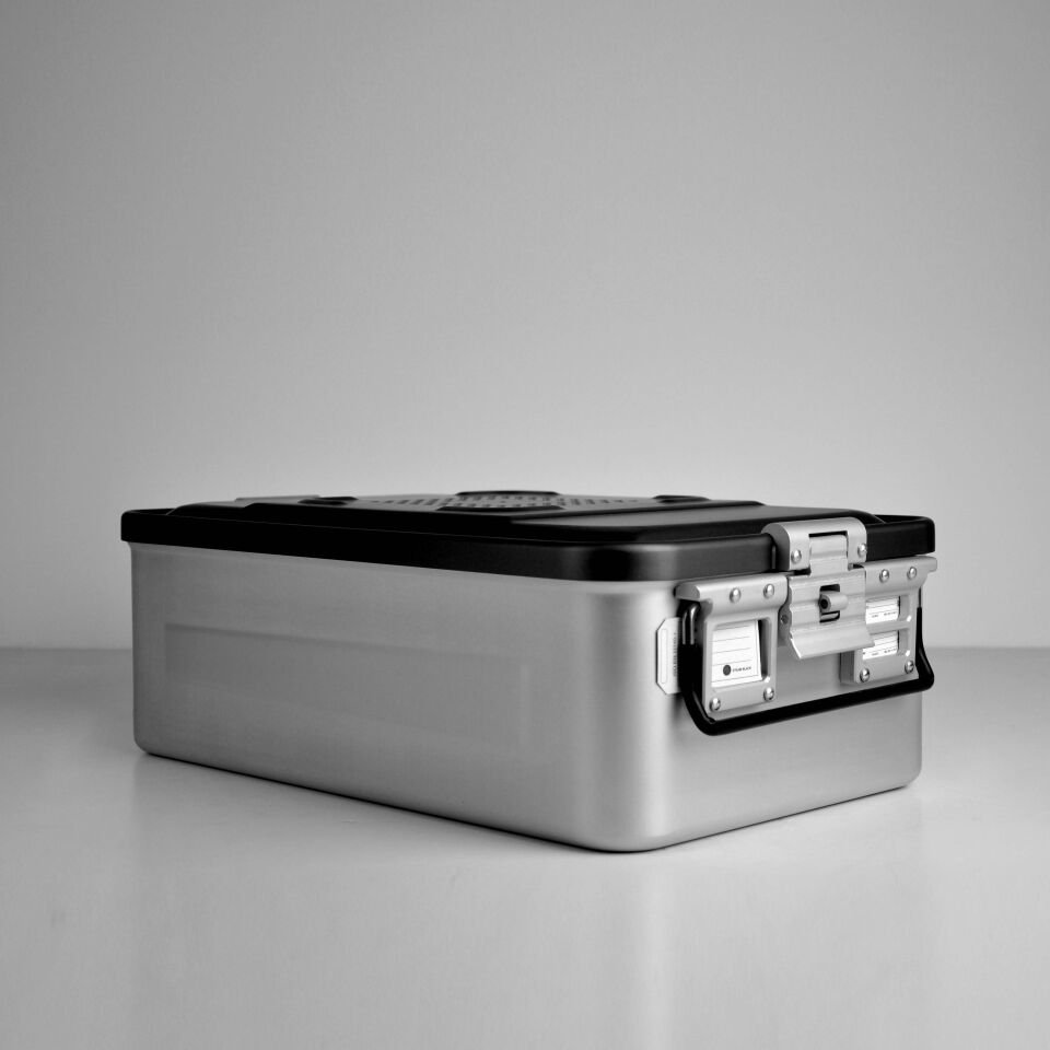 Orta Boy Sterilizasyon Konteyner Siyah - 465X280X150