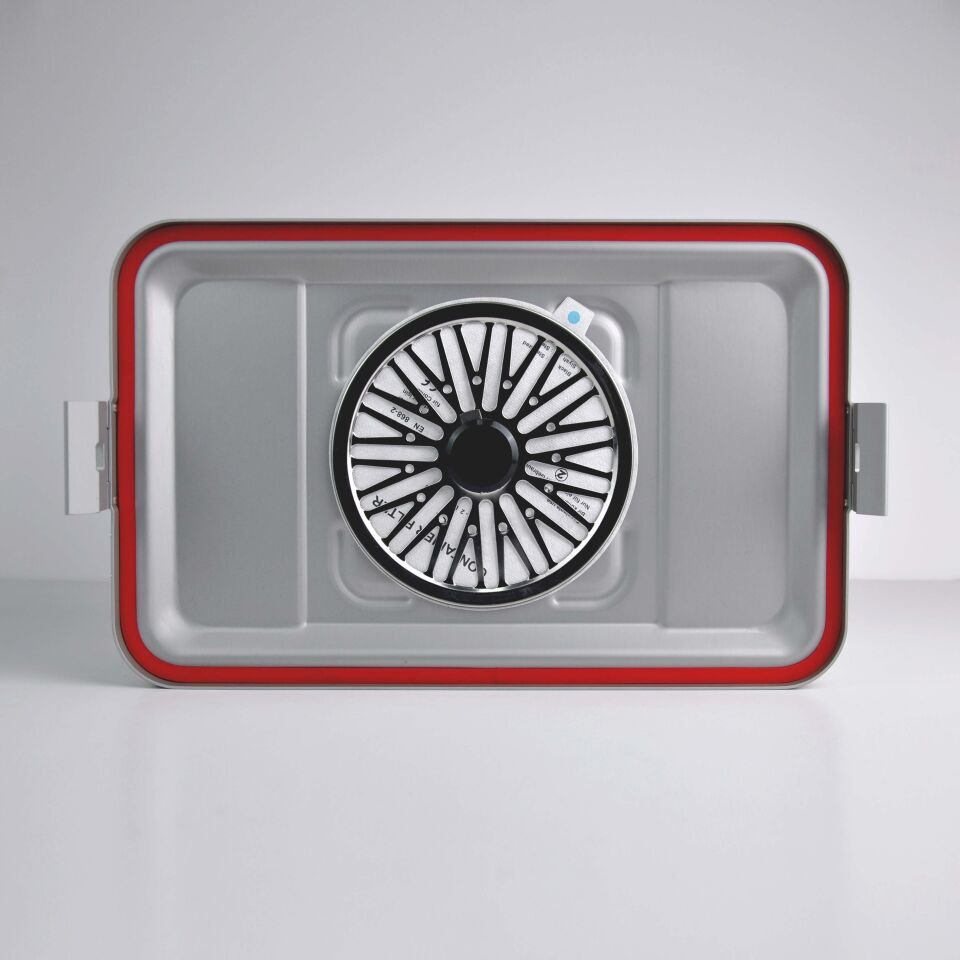 Orta Boy Sterilizasyon Konteyner Gri - 465x280x100