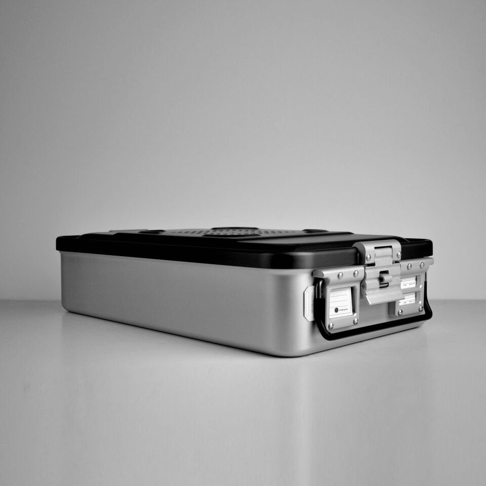 Orta Boy Sterilizasyon Konteyner Siyah - 465x280x100