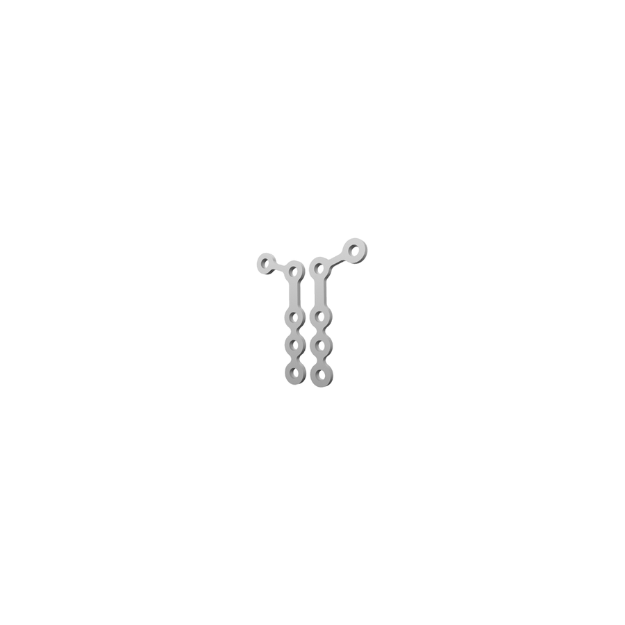 2,0 mm Mini Uzun L Plak Çelik