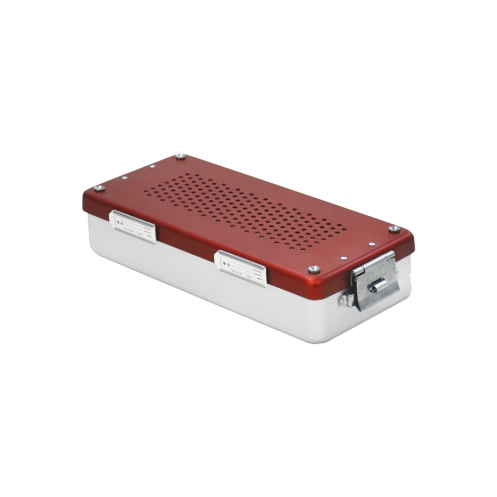 Mini Sterilizasyon Konteyner Kırmızı - 300X140X100