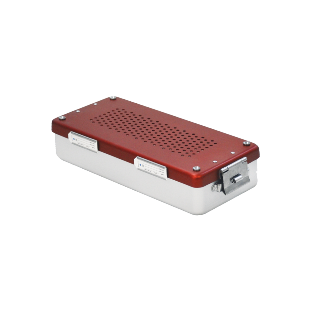 Mini Sterilizasyon Konteyner Kırmızı - 300X140X70