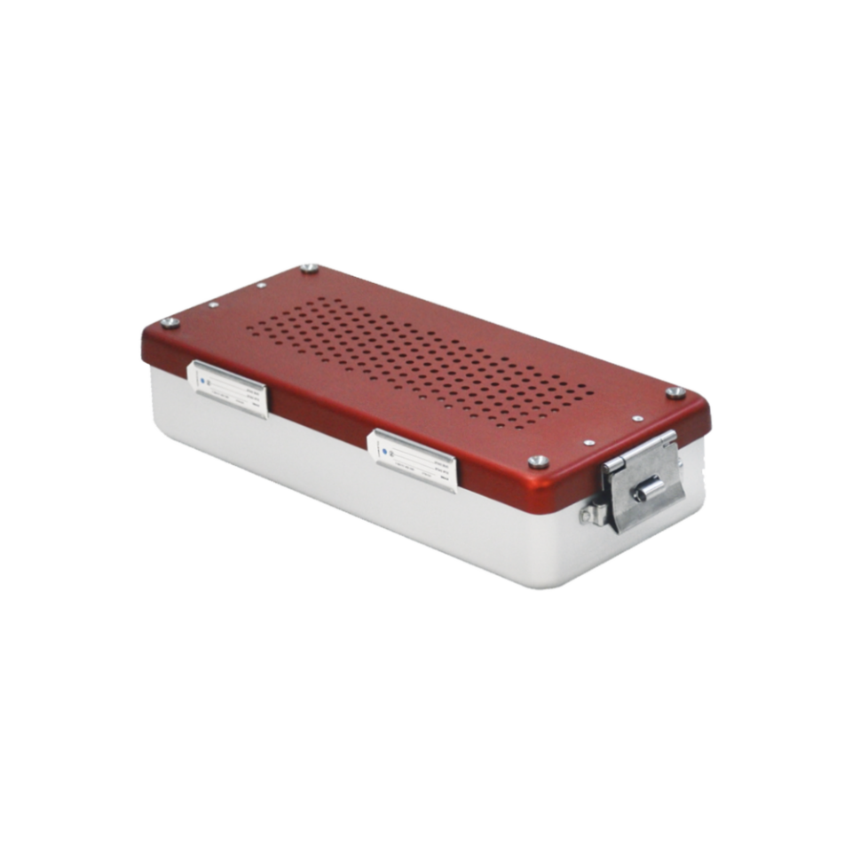 Mini Sterilizasyon Konteyner Kırmızı - 300X140X50