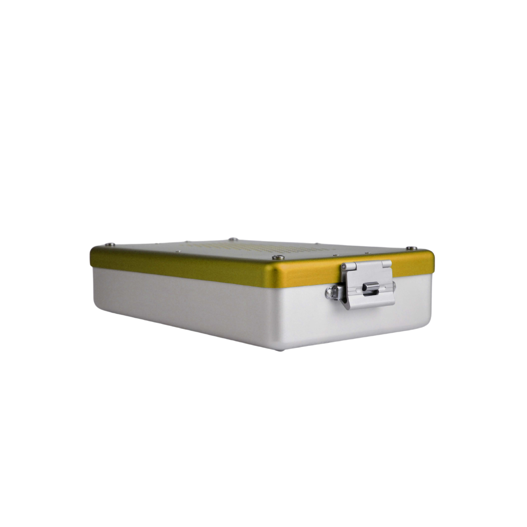 Dental Sterilizasyon Konteyner Sarı - 310x190x100
