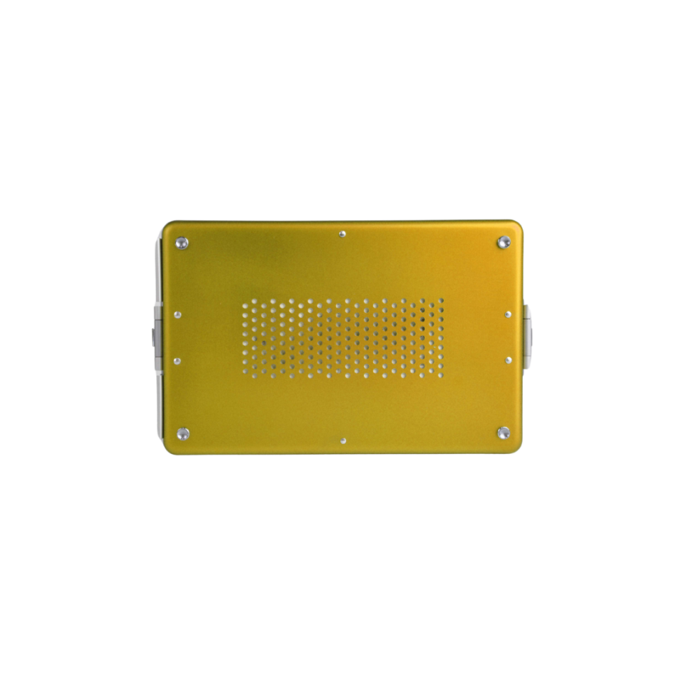 Dental Sterilizasyon Konteyner Sarı - 310x190x100