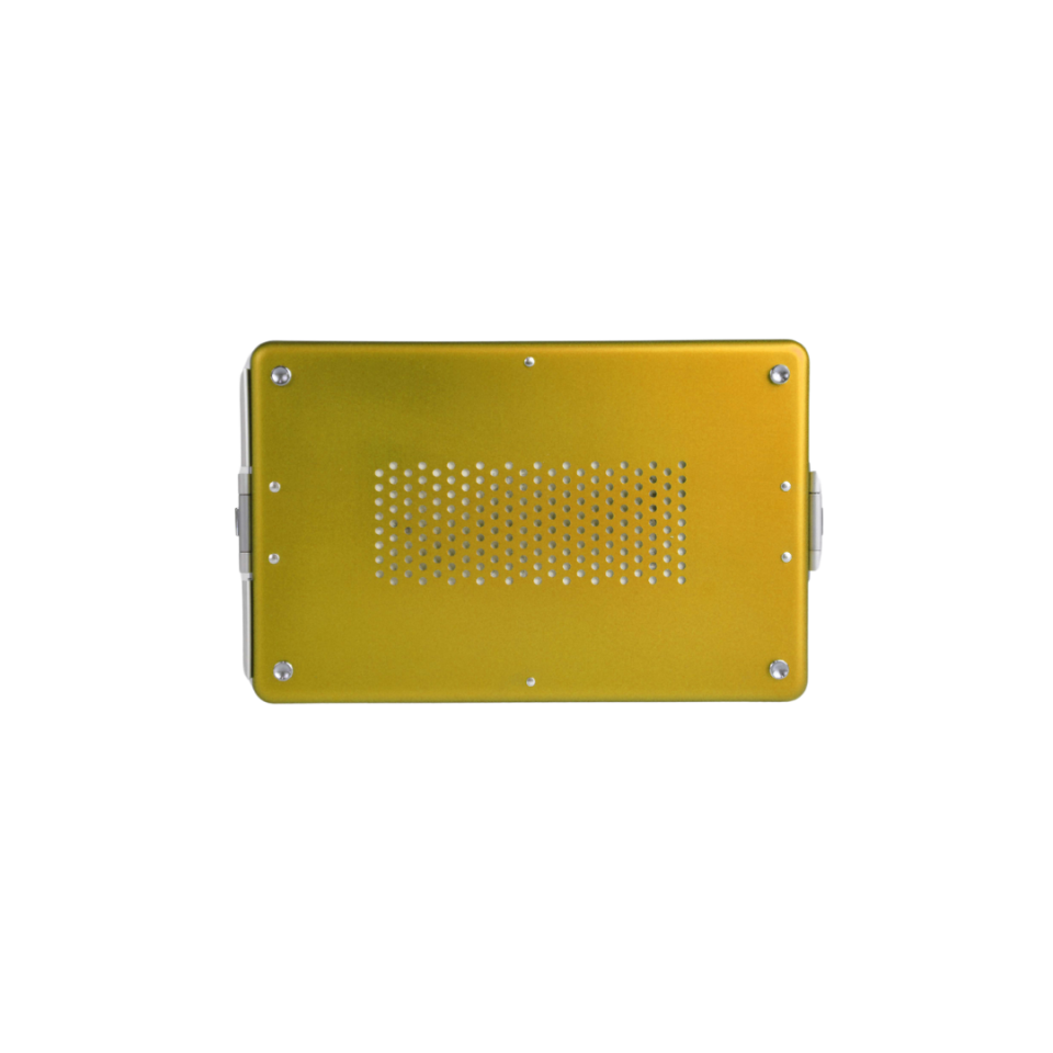 Dental Sterilizasyon Konteyner Sarı - 310x190x130