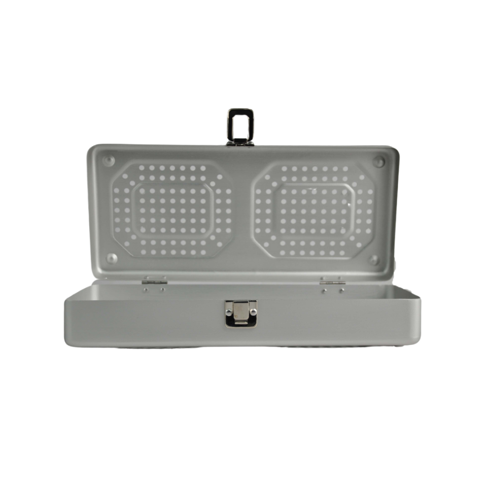 İmplant Sterilizasyon Konteyner Mavi - 310x138x65