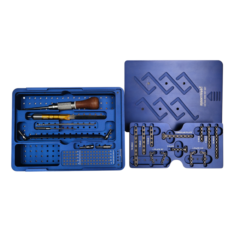 2,0 mm Mini Veteriner Set Titanyum