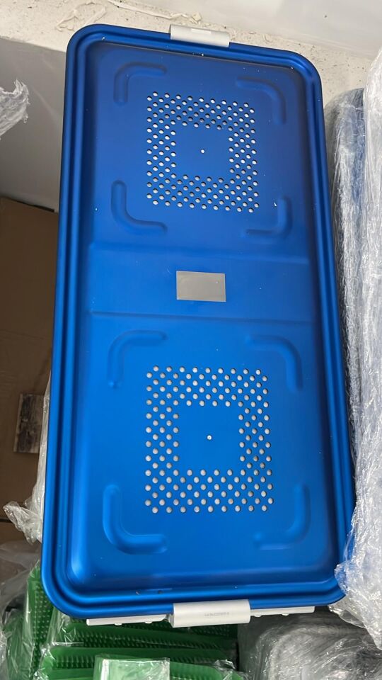 Tam Boy Sterilizasyon Konteyner Mavi